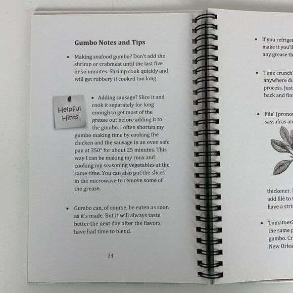 Gumbo From How To Wow Spiral Bound Cookbook By Deanie Comeaux Bahan 2015 Spiral - Picture 6 of 10